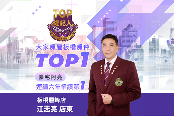 創業住商機構大家房屋10年成績斐然！ 板橋房仲Top1「豪宅阿亮」連續6年業績第一 